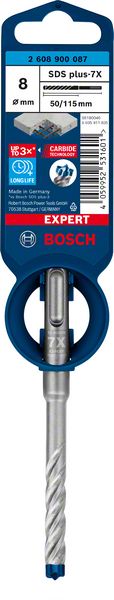 BOSCH EXPERT SDS plus-7X Hammerbohrer, 8 x 50 x 115 mm. Für Bohrhämmer