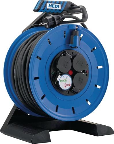 HEDI GmbH Elektro- und Gerätebau Kabeltrommel Gen 7 Champion 50m H07RN-F 3x1,5mm² 290mm 4 Schutzkon.steckd.