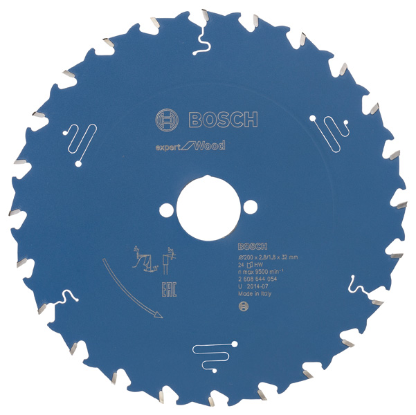 BOSCH Kreissägeblatt Expert for Wood, 200 x 32 x 2,8 mm, 24