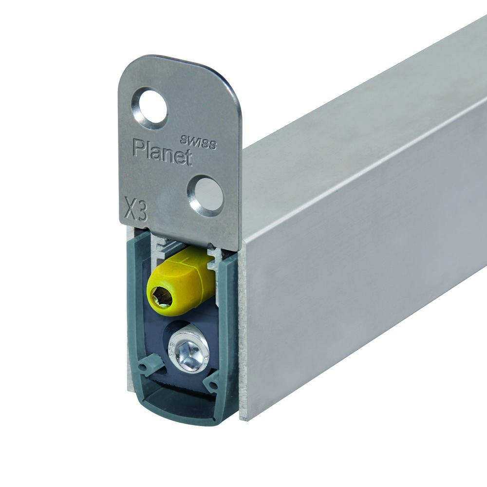 PLANET Türabsenkdichtung X3, Silikon, 1-seitig, nicht kürzbar 835-960 mm grau