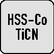 PROMAT Schaftfräser DIN 844 TypN D.10mm HSS-Co8 TiCN Weldon Z.4 kurz PROMAT