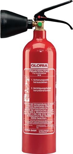 GLORIA Kohlendioxidfeuerlöscher 2kg 34 B m.Wandh.