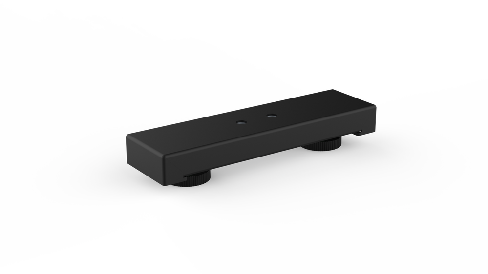 Veyhl Kurzer Fuß Evo, 250 mm, RAL 9011 graphitschwarz