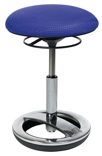 TOPSTAR Hocker m.Standfußring Polster blau Sitz-H.440-570mm TOPSTAR