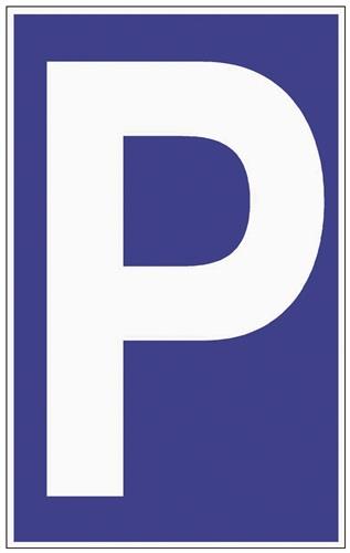 PROMAT Parkplatzbeschilderung Parken L250xB400mm Ku.blau/weiß