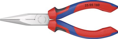 KNIPEX Flachrundzange L.160mm flach/rund ger.Mehrkomp.-Hüllen KNIPEX