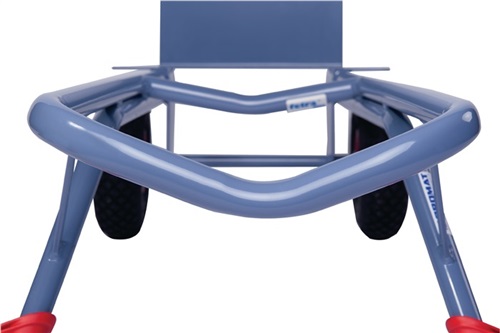 PROMAT Stapelkarre m.Kufen H.1300mm Schaufel-L250xB320mm PU-Bereifung Trgf.300kg blau