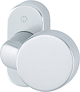 HOPPE® FH Knopf auf Rosette FS-58G/55, feststehend, Aluminium, 3164351