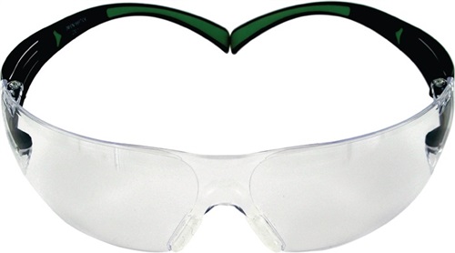 3M Schutzbrille SecureFit-SF400 EN 166,EN 172 Bügel schwarz grün,Scheibe I/O PC 3M