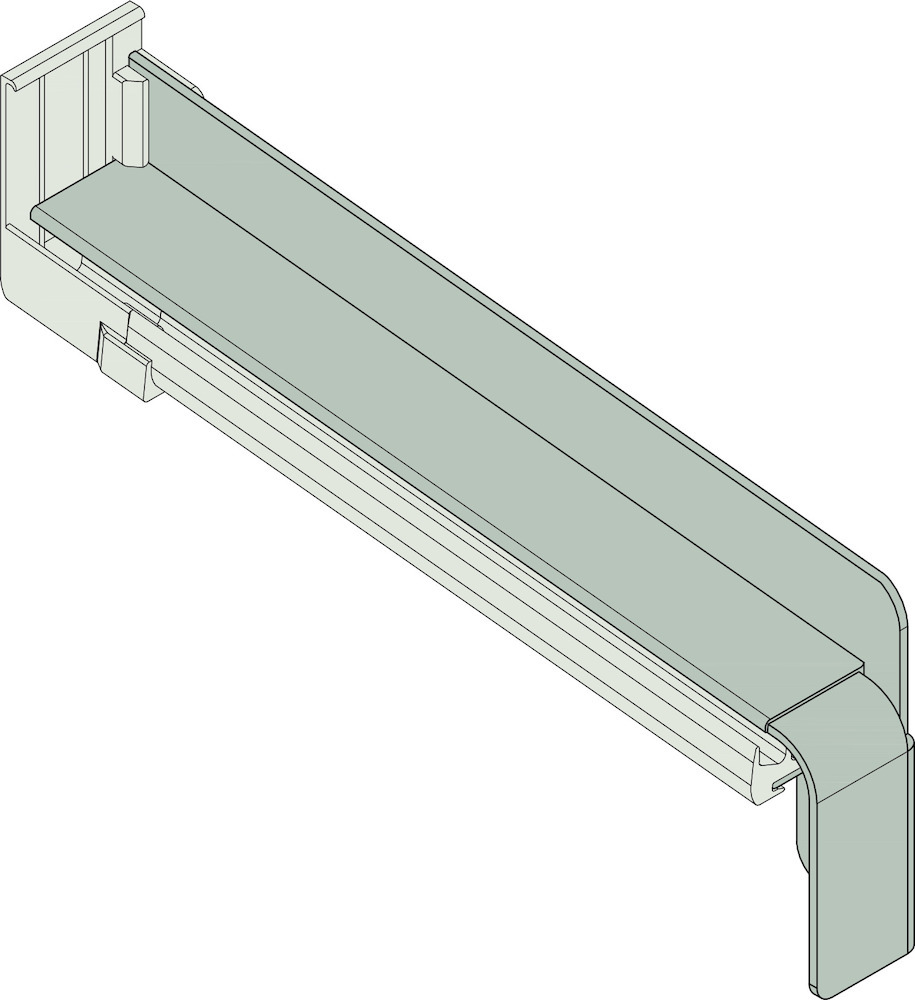 GUTMANN Gleitabschluss BF 4004-Z, 90 mm, mit Dichtstück