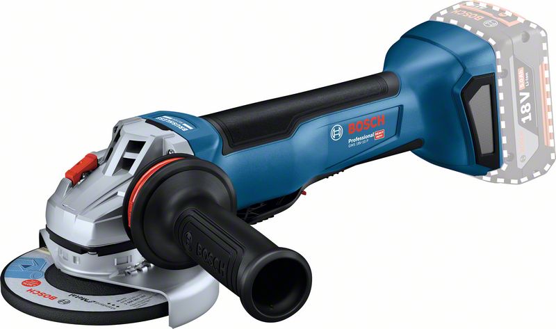 BOSCH Akku-Winkelschleifer GWS 18V-10 P, (2x5,0Ah, L)