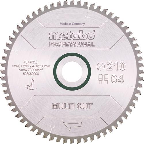 METABO Kreissägeblatt precision cut wood professional D254xB2,4xBohrung30mm 48Z. WZ