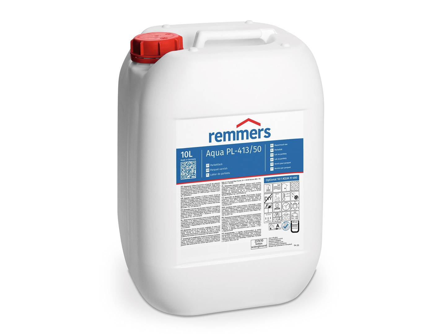 REMMERS Aqua PL-413-Parkettlack farblos matt 10 l