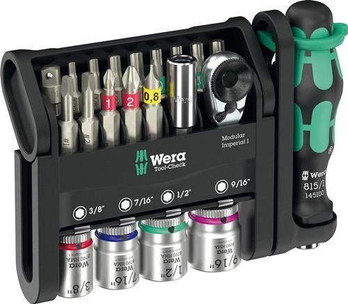 WERA Bitsortiment Tool-Check Modular Imperial 1 21-tlg.WERA