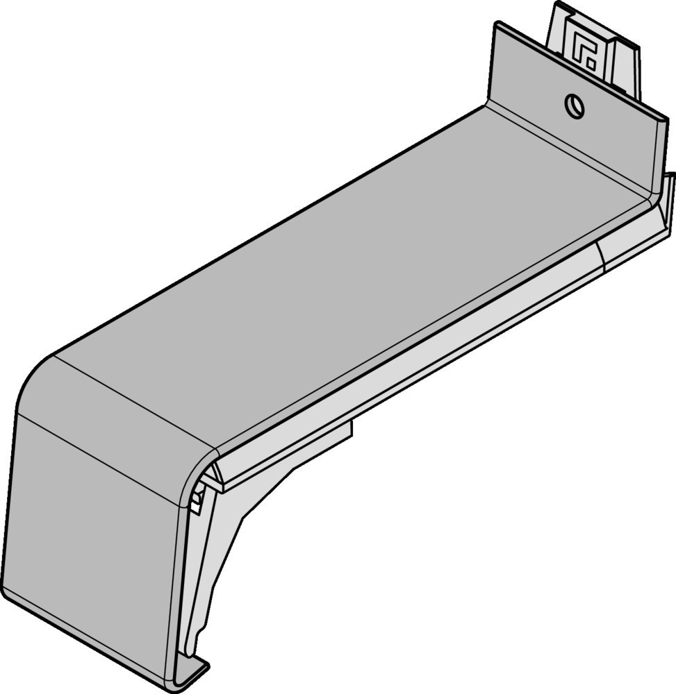 GUTMANN Stoßverbinder VT 400 m.Dicht, Ausladung 380mm, dunkelbraun pulverbeschichtet