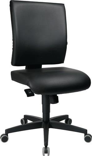 TOPSTAR Arbeitsdrehstuhl Lightstar 10 Rl.Kunstlederbezug schwarz 410-530mm