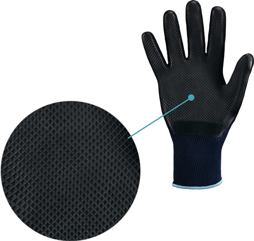 STRONGHAND Handschuhe GRIDSTER Gr.9 dunkelblau/schwarz EN 388,EN 407 PSA II STRONGHAND