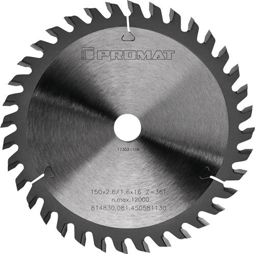 PROMAT Präzisionskreissägeblatt AD216mm Z.64-neg.WZ Bohrung 30mm Schnitt-B.3mm HM