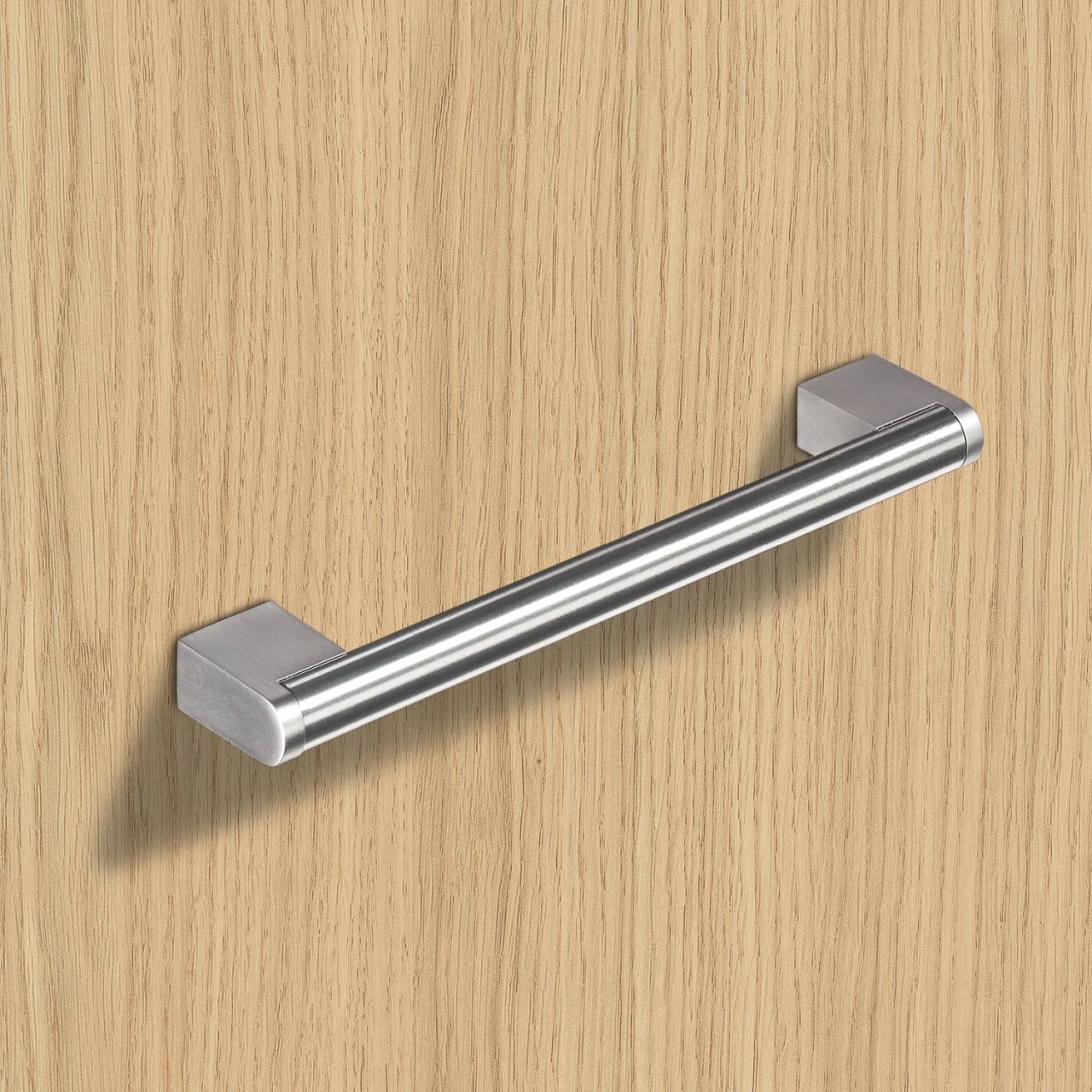 HETTICH Griff Brema, •–• 192, L 234 mm, B 14 mm, H 35 mm, Edelstahl Optik gebürstet, 9070104