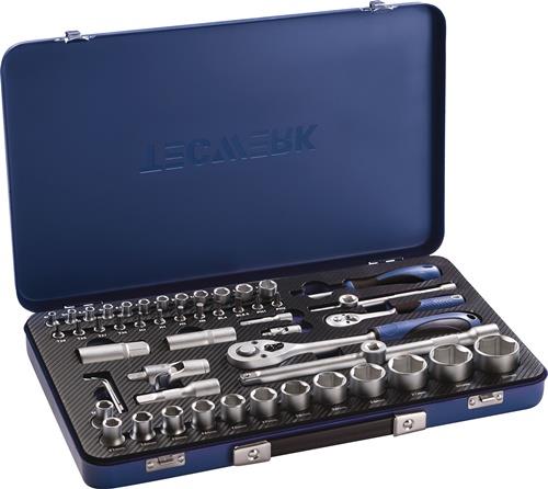 TECWERK Steckschlüsselsatz 55-tlg.1/4+1/2 Zoll SW 4-32mm Z.20/36 6KT TECWERK