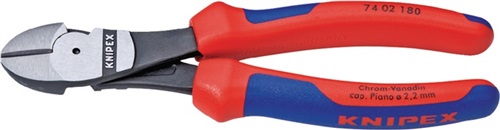 KNIPEX Kraftseitenschneider L.200mm pol.Form 0 Mehrkomp.-Hüllen KNIPEX