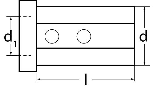 PROMAT Reduzierbuchse Form 1 Bohrungs-D.8mm AD 40mm Einspann-L.71mm PROMAT