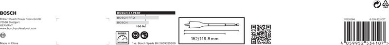 BOSCH EXPERT SelfCut Speed Flachfräsbohrer-Set, 10/12/13/14/16/18/20/22/24/25/28/30/32 mm, 13-tlg.. Für Bohrmaschinen BOSCH EXPERT SelfCut Speed Flachfräsbohrer-Set, 10/12/13/14/16/18/20/22/24/25/28/30/32 mm, 13-tlg.. Für Bohrmaschinen