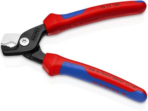 KNIPEX Kabelschere L.160mm Mehrkomp.-Hüllen KNIPEX