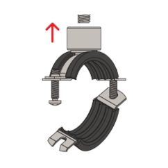 FISCHER Rohrschelle FRS Triple 74-80