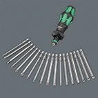 WERA Bitsortiment KK Turbo Imperial 1 19-tlg.Schlitz/PH/TORX®/6Kt./4Kt.WERA