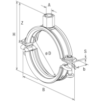 FISCHER Universalrohrschelle FRS-L 31-37