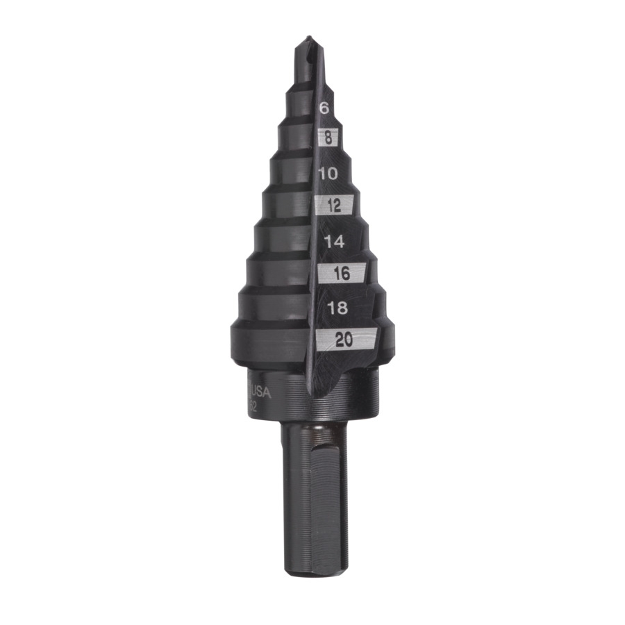 MILWAUKEE 4 bis 20 mm, 2 mm Stufen Stufenbohrer