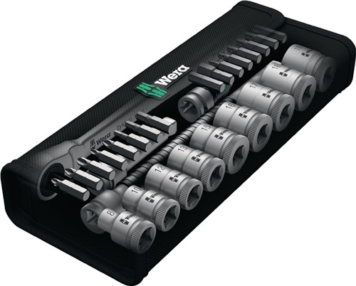 WERA Steckschlüsselsatz Zyklop Metal 29-tlg.3/8 Zoll SW 8-19mm Z.72 6KT WERA WERA Steckschlüsselsatz Zyklop Metal 29-tlg.3/8 Zoll SW 8-19mm Z.72 6KT WERA