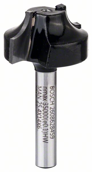 BOSCH Profilfräser, 6 mm, R1 6,3 mm, D 25,4 mm, L 14 mm, G 46 mm