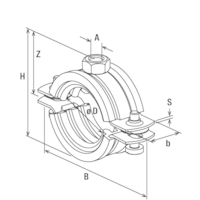 FISCHER Silikonrohrschelle FRS H 72-78