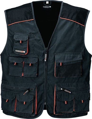 TERRATREND Weste Gr.52 dunkelgrau/schwarz/orange TERRATREND TERRATREND Weste Gr.52 dunkelgrau/schwarz/orange TERRATREND