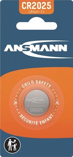 ANSMANN Knopfzelle 3 V 165 mAh CR2025 20x2,5mm 1 St./Bl.ANSMANN