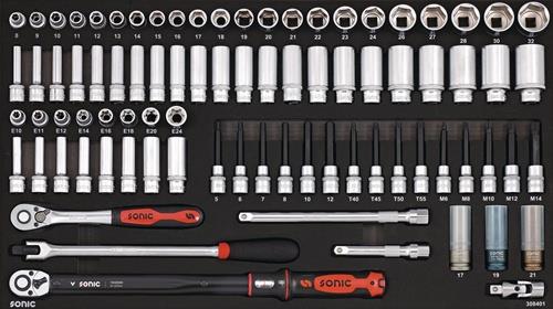 SONIC Wkz.wagen Sonic NEXT S12 B1004xT518xH1029mm 900kg 8 Schubl.485-tlg.Stahlbl.SONIC