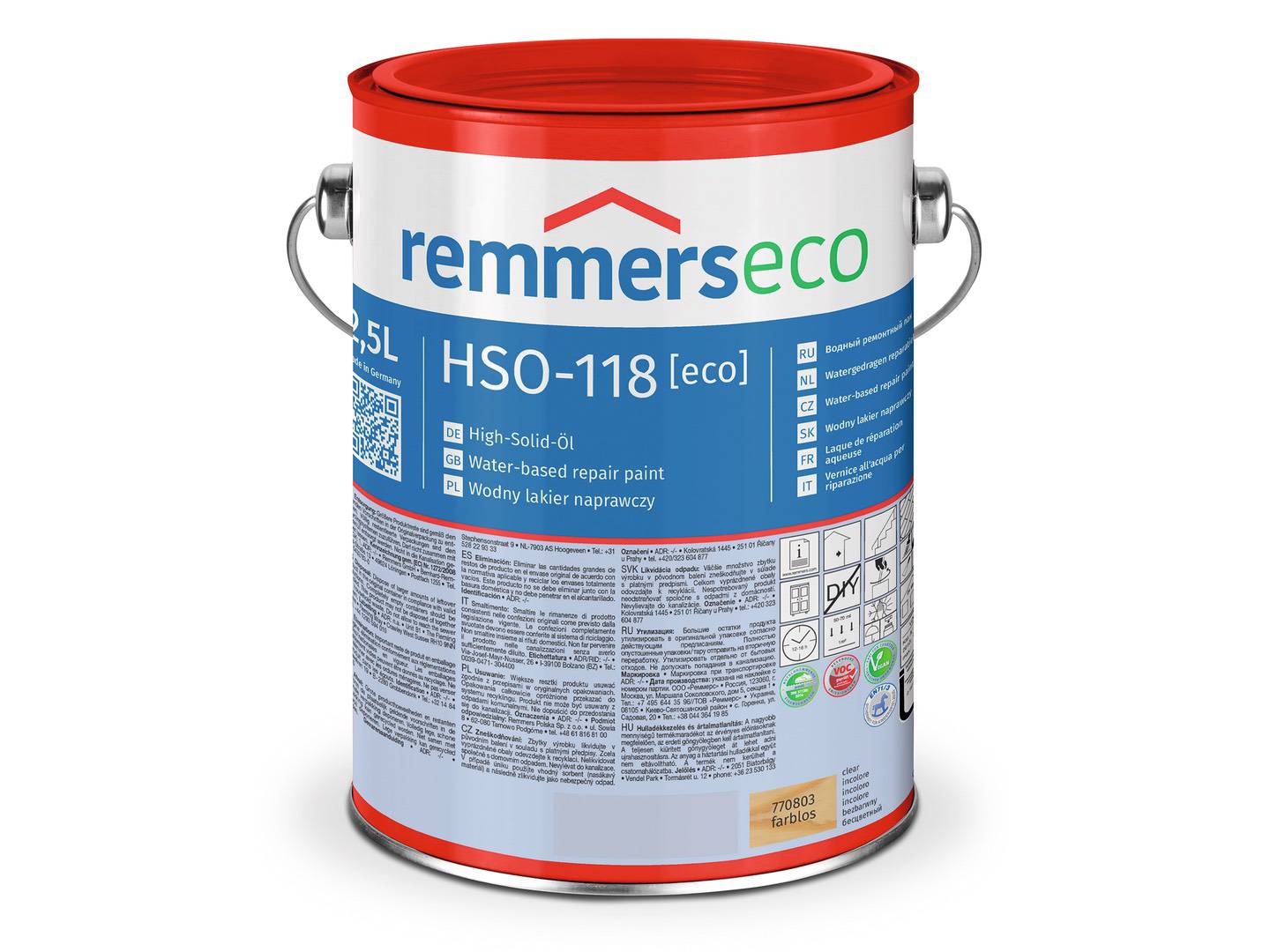 REMMERS HSO-118-High-Solid-Öl [eco] silbergrau (RC-970) 0,75 l