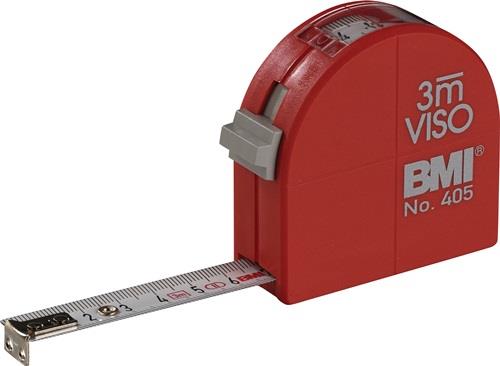 BMI Taschenrollbandmaß VISO L.3m B.16mm mm/mm EG II PA Sichtfenster BMI