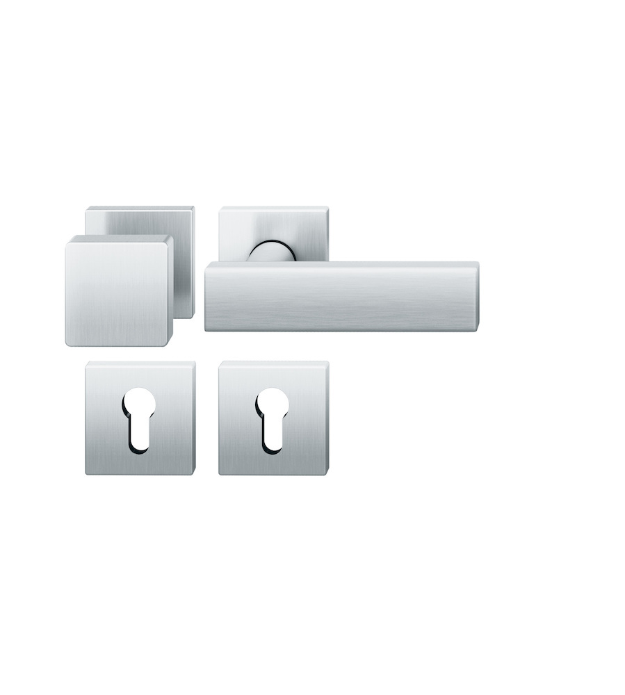 FSB Wechselgarnitur mit Rosetten 12 1003, ASL, eckig, VK 8 mm, Edelstahl