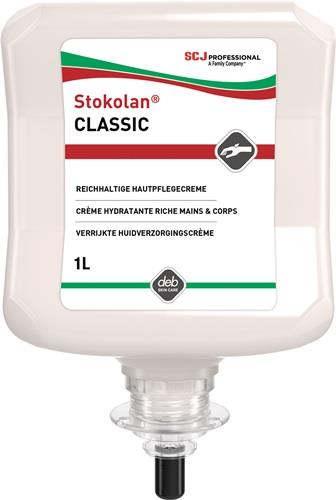 Stokolan Hautpflegecreme Stokolan® Classic 1l leicht parfümiert Kartusche