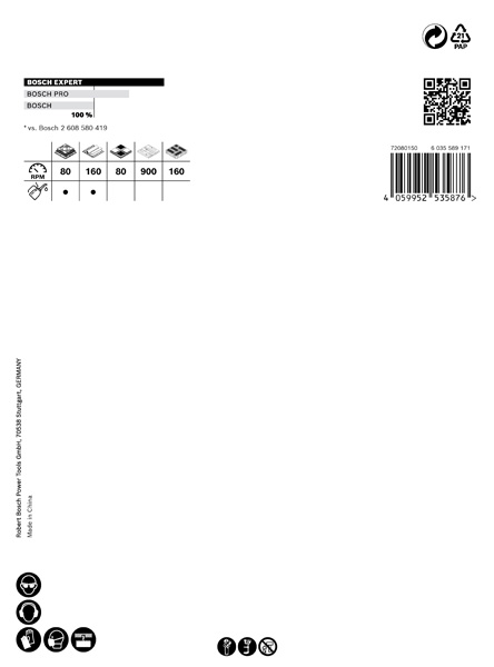 BOSCH EXPERT Tough Material Lochsäge, 111 x 60 mm. Für Dreh- und Schlagbohrer