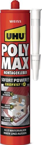 UHU Kleb- u.Dichtstoff POLY MAX 10 SEK SOFORT POWER weiß 425g Kartusche UHU