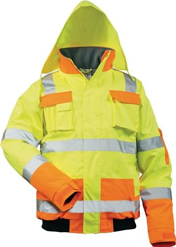 FELDTMANN Warnschutz-Pilotenjacke Mats Gr.XXXXL gelb/orange SAFESTYLE