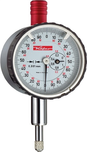 KÄFER Kleinmessuhr KM 1000 S 1mm Abl.0,001mm m.Stoßschutz KÄFER