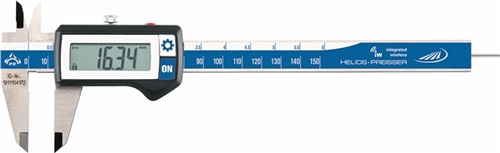 HELIOS PREISSER Messschieber DIN 862 DIGI-MET IP67 200mm dig.Funk eck.H.PREISSER