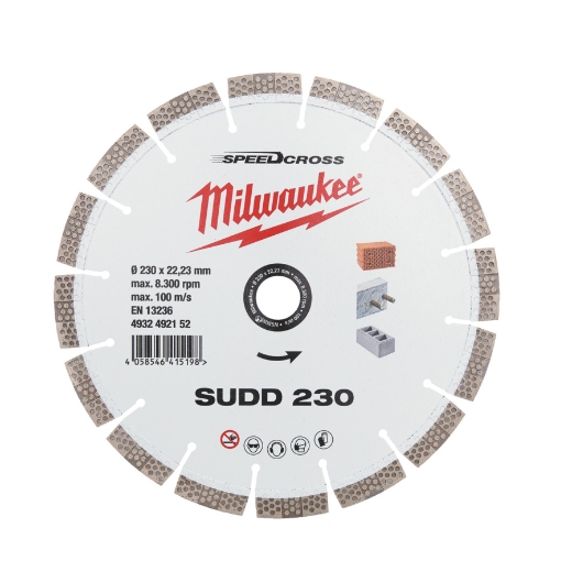 für lärmreduzierte Schnitte in harten Materialien Speedcross Diamanttrennscheibe SUDD 230 mm