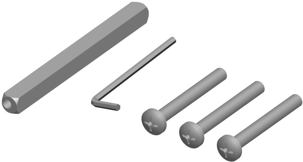 HERMAT Befestigungsset Schutz-Drückergarnitur 4089.DG, VK 8 mm,