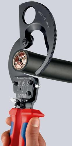 KNIPEX Kabelschneider Gesamt-L.280mm max.52 (380 mm²)mm Mehrkomp.-Hüllen KNIPEX